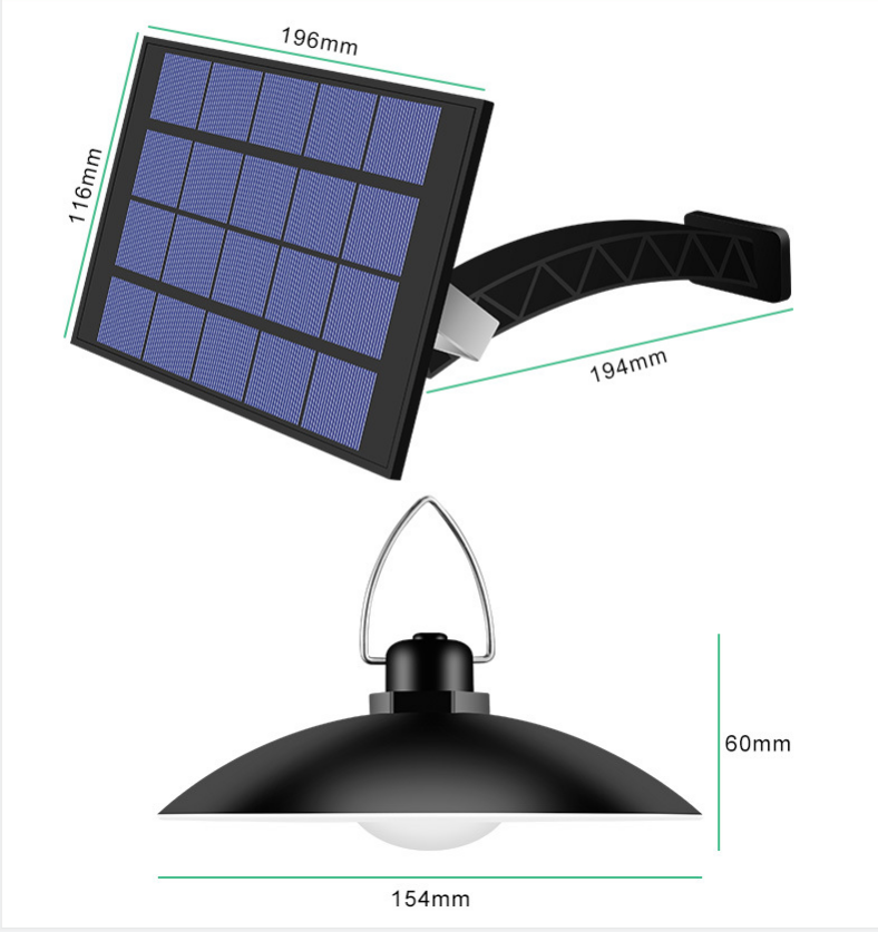 Solar ceiling light with remote control — product information 7