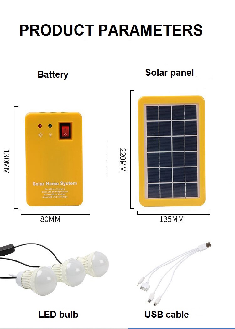 Solar bulb lighting system — product information 7