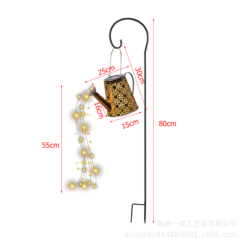 Solar watering can garden light — product information 14