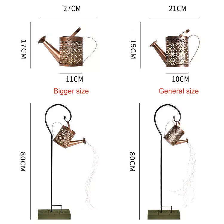 Solar watering can garden light — product information 10