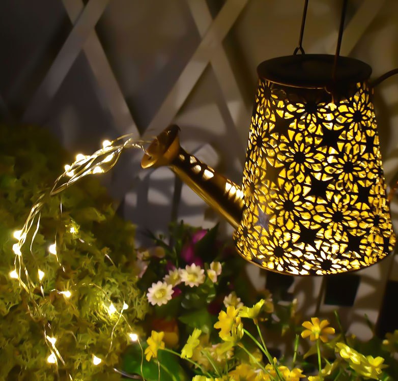Solar watering can garden light — product information 6