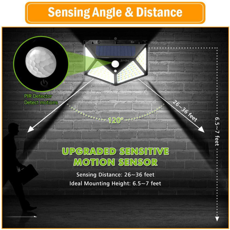Solar motion sensor wall light — product information 9