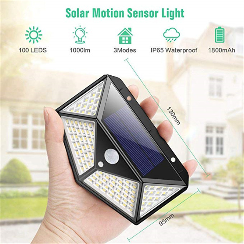 Solar PIR security wall light — product information 18
