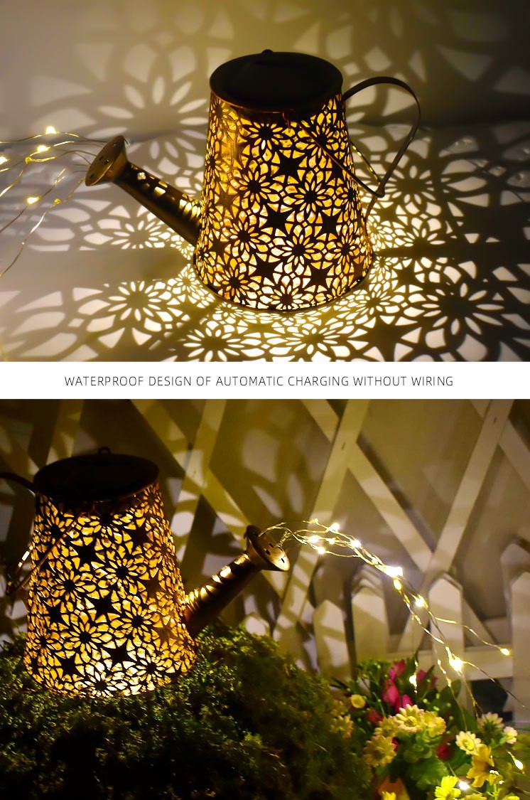Solar watering can garden light — product information 7