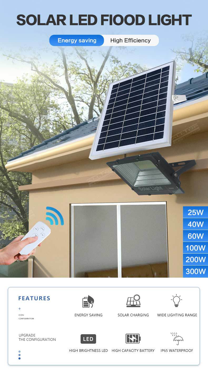 Solar garden floodlight — product information 16