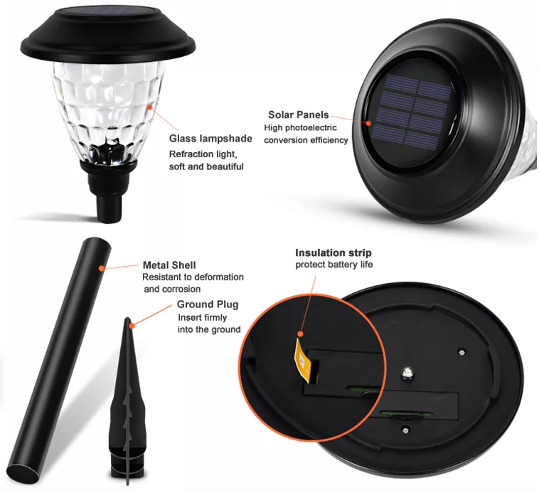 Solar garden lawn light — product information 9