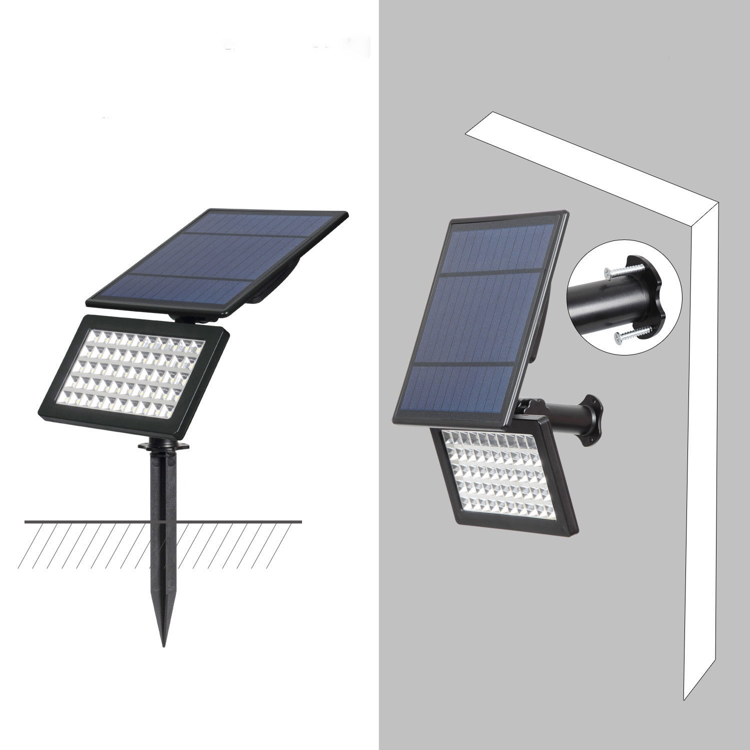 Solar ground spotlight — product information 10