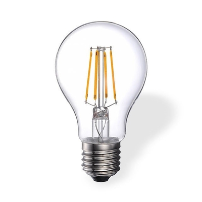 Glass Cover A60 Led Filament Lamp Light E27 Base Type 4w6w8ww Edison Led Light Bulbs
