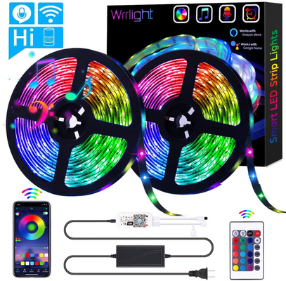 85-265V 2600lm/10m 5100lm/20m 10000lm Smart Wifi Remote Control Flexible Rgb Led Strip