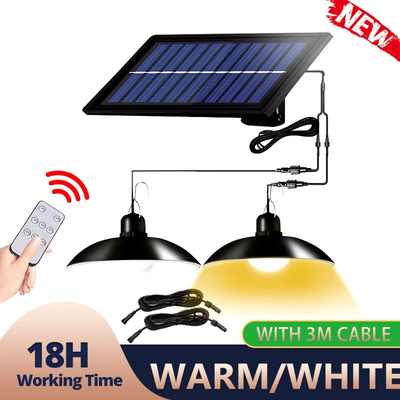 Big Solar Panel Indoor Remote Control Solar Power Ceiling Light for Modern Homes