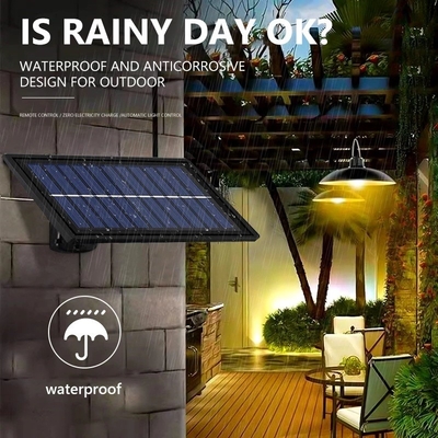 Big Solar Panel Indoor Remote Control Solar Power Ceiling Light for Modern Homes