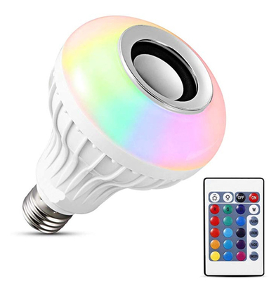 Rgb w Light Color Custom Speaker Lightbulb White Smart Speaker Bulb Rgb Led Music Bulb
