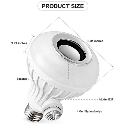 RGB W Temperature Led Music Light Bulb App Remote for Cars Lighting Solutions Service