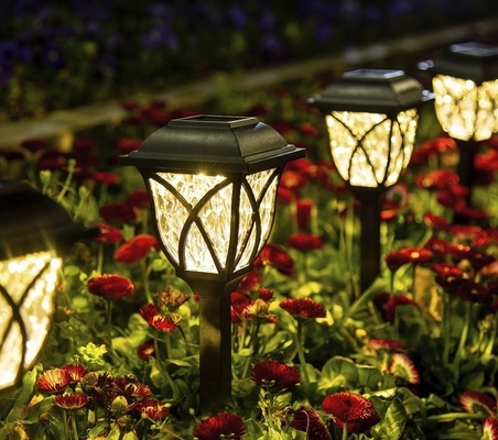 50lm Decorative Solar Garden Lamp for Pathway Lighting in -20 50C Working Temperature