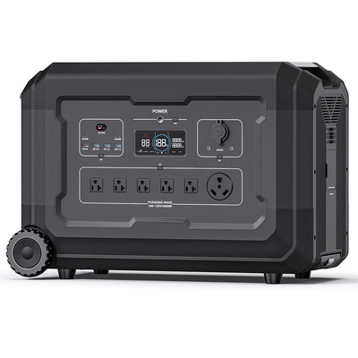 AC Adaptor Portable 5000w Solar System Power Station With Solar Pane Battery For Camping