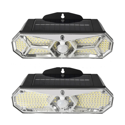 6000K Daylight Alert Outdoor Solar Led Wall Light with Waterproof PIR and Light Sensor