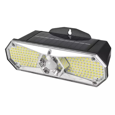 6000K Daylight Alert Outdoor Solar Led Wall Light with Waterproof PIR and Light Sensor