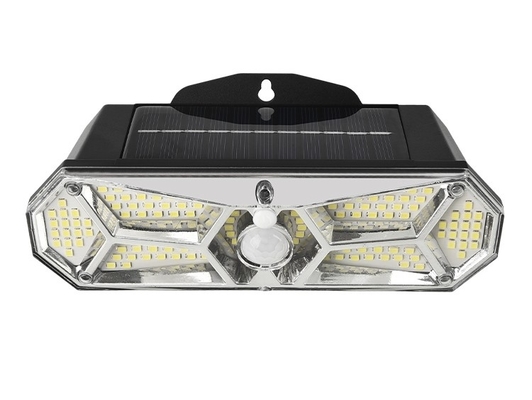 6000K Daylight Alert Outdoor Solar Led Wall Light with Waterproof PIR and Light Sensor