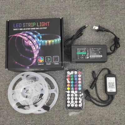 100m Custom Length LED Strip Lights 12v Multi-Color RGB Red Green Blue -45 50C 0.69kg