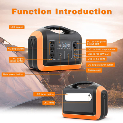 110V-240V Output Voltage 1800w Solar Generator Power Station Portable With Solar Panel