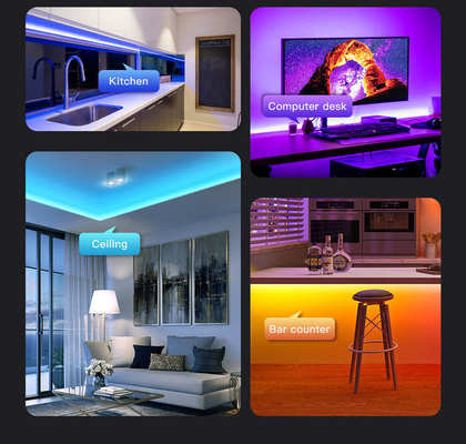 85-265V Input Voltage Intelligent Lighting LED Grow Light Strip 5 Meter for Camping