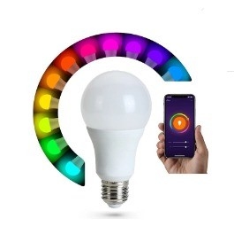 Remote Control RGBW Smart Bulb with Wifi Connectivity and Aluminum Lamp Body Material