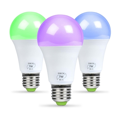 Smart Light 7w 9w 12w E26 E27 B22 Wifi Rgb Cct Led Bulb Tuya Light Bulbs Led Lighting