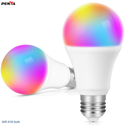 Smart Light 7w 9w 12w E26 E27 B22 Wifi Rgb Cct Led Bulb Tuya Light Bulbs Led Lighting