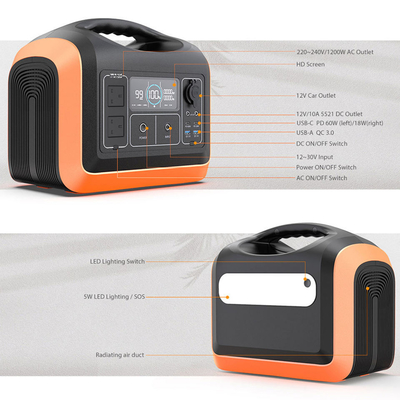LiFePO4 Battery Type 600W Portable Solar Generator Panel Sets for On-the-go Charging