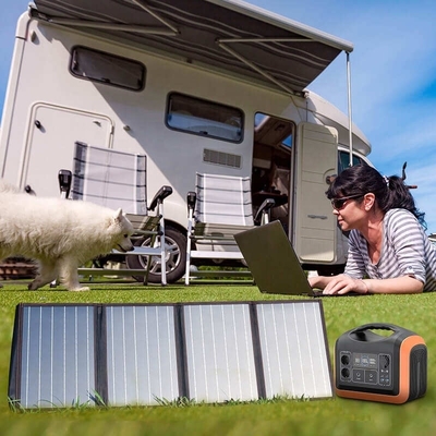 LiFePO4 Battery Type 600W Portable Solar Generator Panel Sets for On-the-go Charging