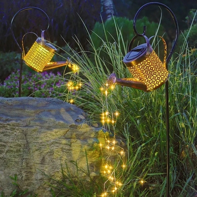 Continuous Lighting Time 8-10h Solar Kettle Light for Outdoor Decorative Lighting