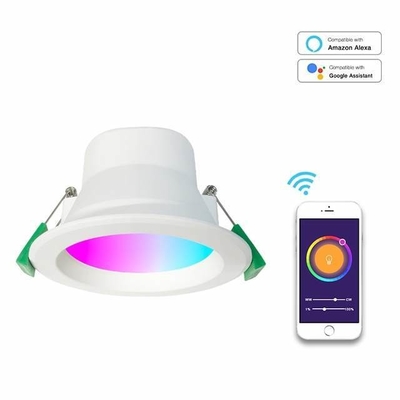 Multicolor Smart Led Downlight with Wifi Tuya App Control and Rgbcw Dimming Function