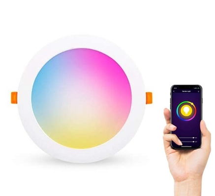 Multicolor Smart Led Downlight with Wifi Tuya App Control and Rgbcw Dimming Function