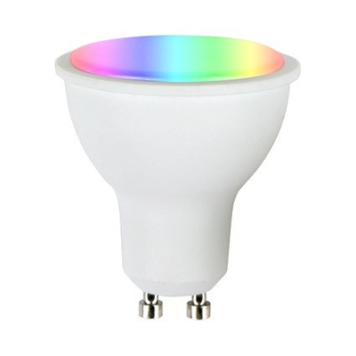 Multi Color Dimmable GU10 CCT RGB LED Spotlight with 5W Power and Aluminum PCC Material