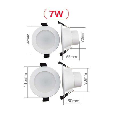 WiFi Controlled 7W Dimmable RGB Led Downlight for Home Party Lighting Lumen 72lm/W