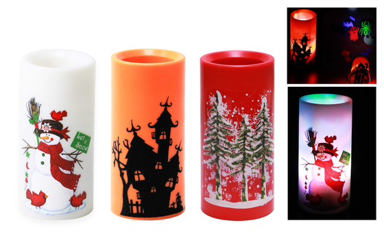 Transform Your 2019 X-MAS Decor with 2W Watts CANDLE Style Led Candle Projector Light