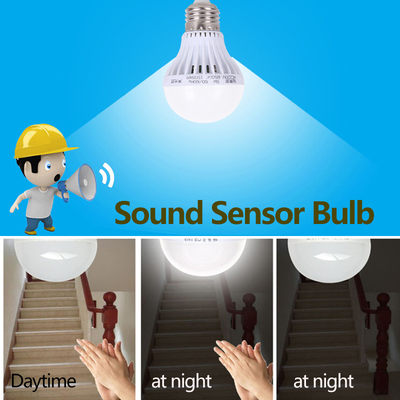 Motion Sensor Lamp High Lumen Induction Bulb 3000k 4000k 6000k White 5w 7w 9w 12w for Home