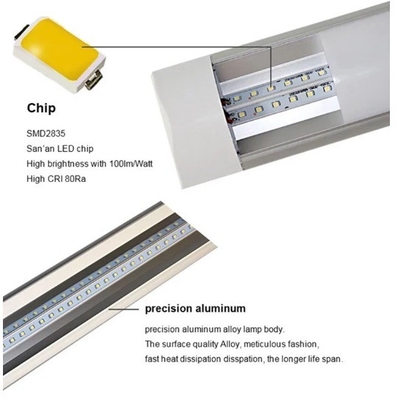 4ft 1200mm LED Batten Tube Light with Frosted Cover and 36w 40w 50w 2835 Epistar LED Chip
