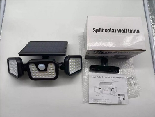 3 Head LED Solar Energy Garden Light Outdoor Waterproof Wall Light Solar Induction Lamp