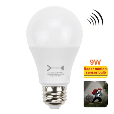 Manufacturers 8w10w Microwave Radar Sensor LED Bulb Light for Indoor Motion Detection