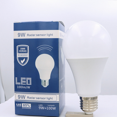 Manufacturers 8w10w Microwave Radar Sensor LED Bulb Light for Indoor Motion Detection