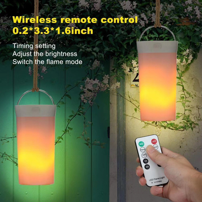 Waterproof Flickering Flame Table Lamp With Remote For Party Working Time hours 10000
