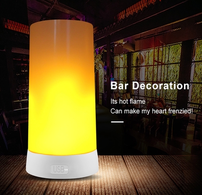 Waterproof Flickering Flame Table Lamp With Remote For Party Working Time hours 10000