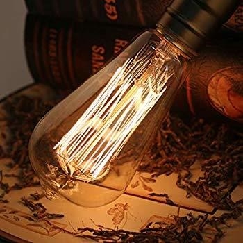 6W Filament LED ST64 Teardrop Bulb E27 Base 3000K Dimmable Vintage Bulb with 110lm/w