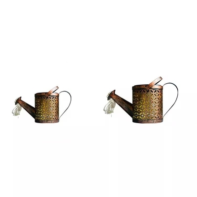 Retro Metal Hanging Solar Lamp Warm White String Lights for Outdoor Garden Decoration