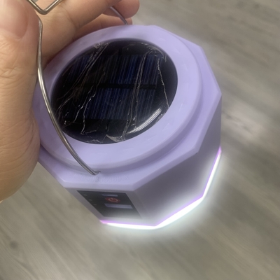 6000K CCT Solar LED Light for Outdoor Camping Rechargeable 900lm Mobile Charging Bulb