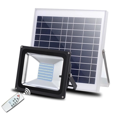 50000 Hours Working Lifetime Black Solar Flood Light 60W for Outdoor and Long Lifetime