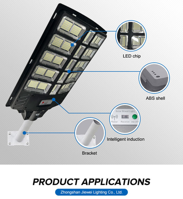 Black Housing High Power IP67 Waterproof Outdoor Lighting 500W600W800W All in One Solar LED Street Light
