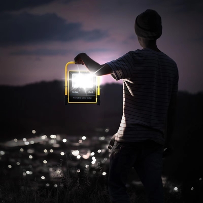 6-12h Working Time Solar Recharging Multifunction Energy Work Light for Riding On Cars