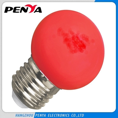 AC 120/230V Plastic RGB LED Bulb with High Power E27 1W Lamps